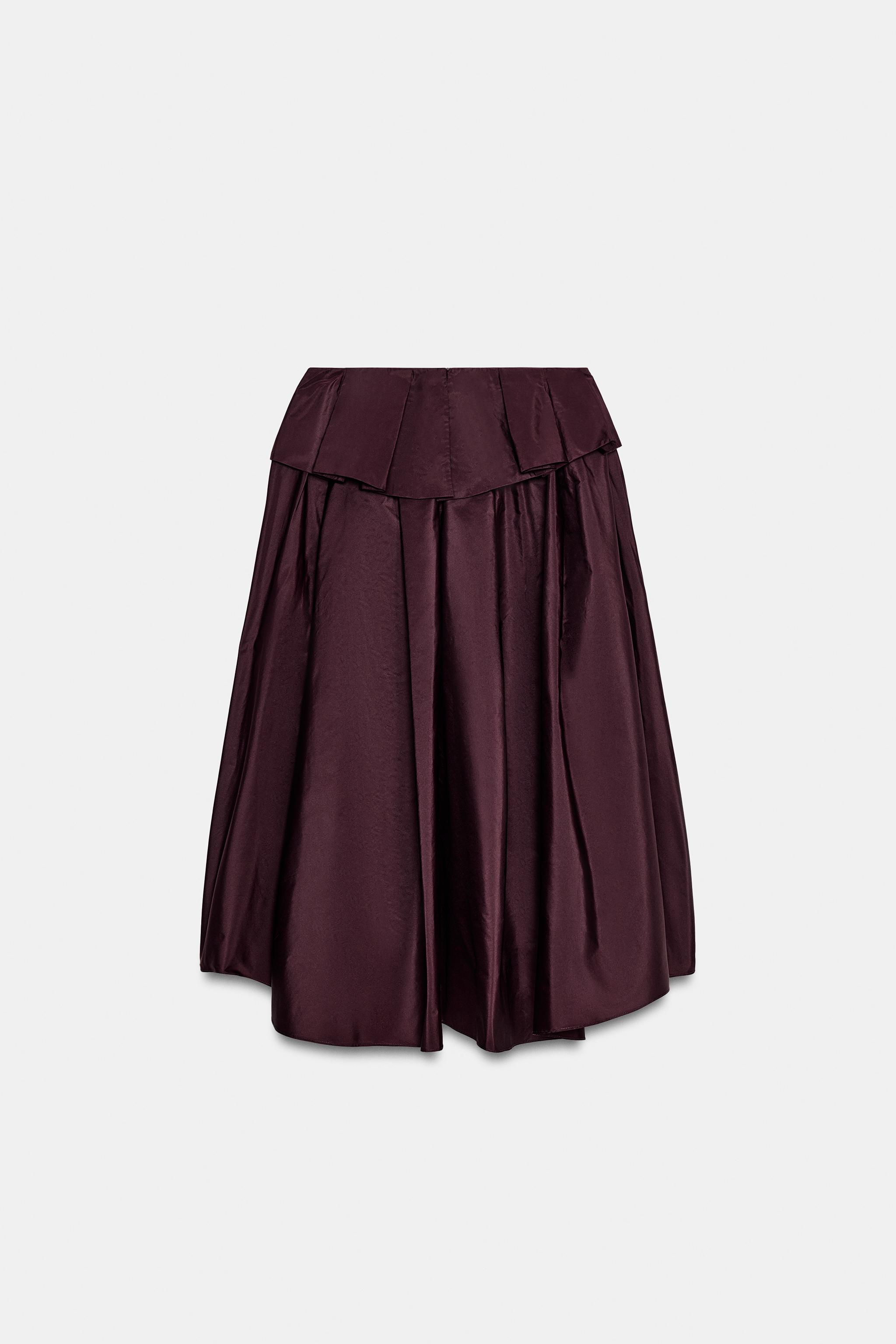 VOLUMINOUS MIDI SKIRT